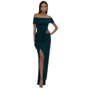 Xscape Formal Evening Gown Women's Size 4 Green Wedding Guest Party Bridesmaid